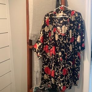 Vintage / Robe and slip dress set